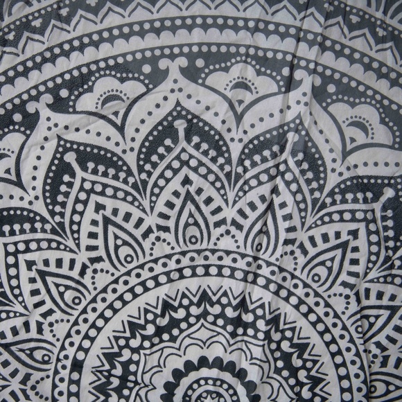 Floral Mandala Print Boho Tapestry Wall Hanging - Picture 3 of 9